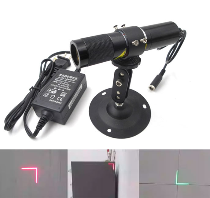635nm 5mW /660nm 100mW /525nm 10mW 90° L-shaped Red/Green Laser Module 27*120mm